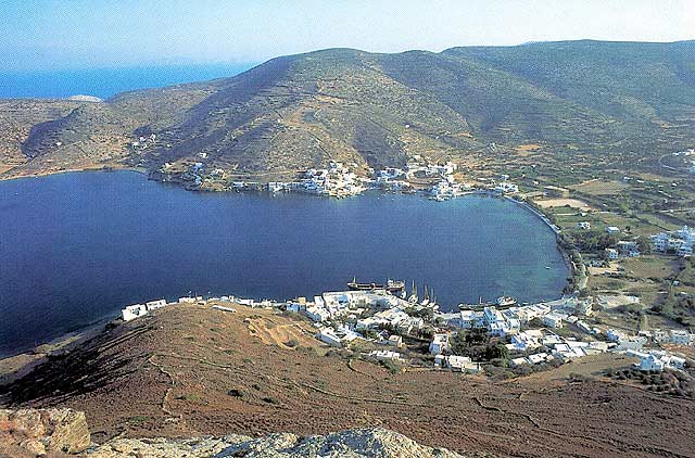 View of Katapola port from the south  