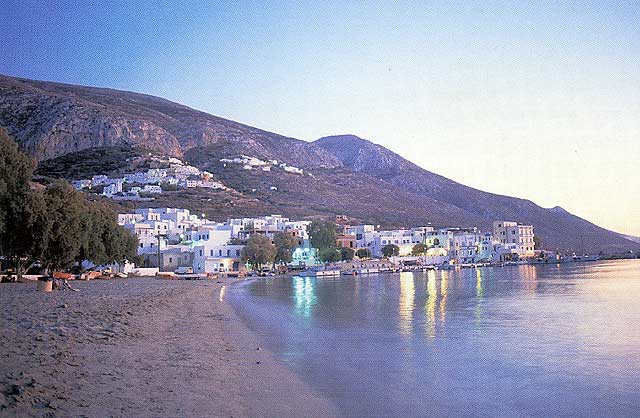 AEGIALI - View of Aegiali beach