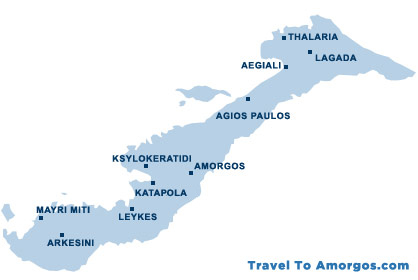 Map of Amorgos