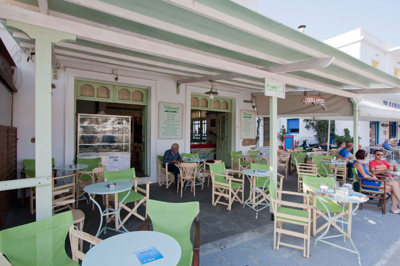 CAFE TELEION IN  Port - Katapola Amorgos